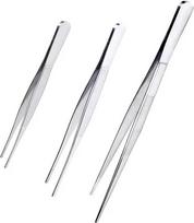 Virtuvinių pincetų rinkinys, nerūdijančio plieno, 3 vnt. (30, 21, 16 cm)