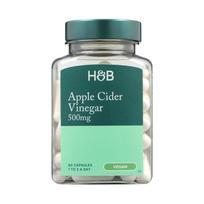 H&B obuolių sidro actas 500 mg, 60 kapsulių
