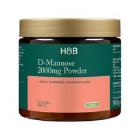 H&B D-manozė 2000 mg, milteliai, 90 g