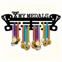 Medalių kabykla, juoda , metalinė , My medals