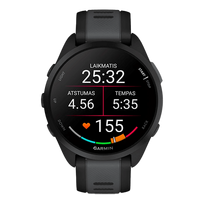 Garmin Forerunner 165 išmanusis laikrodis Black Black (Black/Slate Grey)