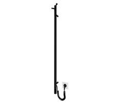 Vonios radiatorius RAY 25W/230V 110x30 cm IP44 nerūdijančio plieno/juodas