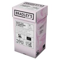 Ekologiška baltoji arbata Bradley´s, braškių ir vanilės skonio, 25 pak, nr. 390