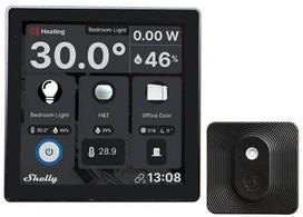 Shelly Wall Display WiFi/BLU (Black) + BLU H&T (Black) Set | Shelly_WD_HT_bundle_s | 3800235264904