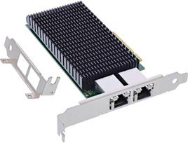 Karta sieciowa InLine ® Dual 10-Gigabit karta sieciowa 2x RJ45 10Gb/s PCIe x8 | 4043718333288 | 4043718333288