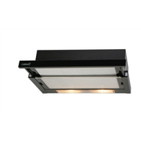 CATA | Hood | TF 2003 600GBK | Telescopic | Energy efficiency class C | Width 60 cm | 390 m³/h | Mechanical control | LED | Black Glass