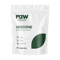 RAW POWDERS URIDINAS 250 mg 60 kapsulių