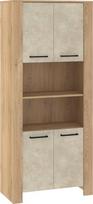 Pastatoma lentyna Meblocross Slide Sli-09 4D, ruda/smėlio spalvos