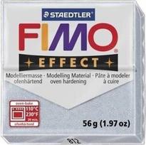 Polimerinis modelinas - FIMO - Silver Glitter - 57 g - Minkštas ir kalus - Papuošalams ir dekoravimui