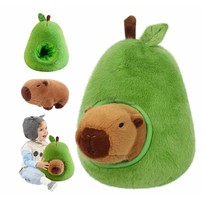 NAUJIENA! Itin švelnus pliušinis žaislas - kapibara avokade, 30cm