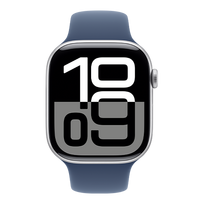 Apple Watch Series 10 Aluminium Case išmanusis laikrodis 46 Silver Sport Band | M/L