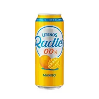 Nealkoholinis alaus kokteilis UTENOS RADLER MANGO, 500 ml