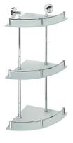 Kampinė dušo lentynėlė Sapho X-ROUND XR606