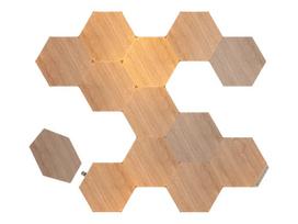 Nanoleaf | Elements Wood Look Hexagons Starter Kit (13 panels) | Cool White + Warm White