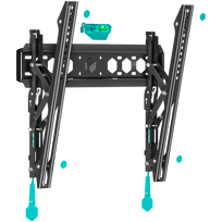 ONKRON Tilting TV Wall Mount for 35 to 65-inch Flat Panel TVs Digital Panels 60 kg TM5 Black