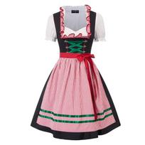 Moteriškas Spalio festivalio kostiumas/dirndl suknelė Scarlet Darkness, raudona, XL