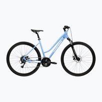 Moteriškas krosinis dviratis KROSS Evado 3.0 In blue/white/gloss