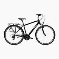Vyriškas žygio dviratis KROSS Trans 1.0 black/silver/gloss