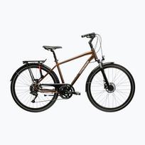 Vyriškas žygio dviratis KROSS Trans 5.0 brown/silver/gloss