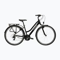 Moteriškas žygio dviratis KROSS Trans 1.0 In black/silver/gloss