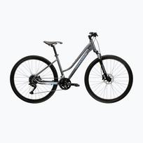 Moteriškas krosinis dviratis KROSS Evado 5.0 In grey/blue/gloss