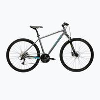 Kroso dviratis KROSS Evado 3.0 grey/teal/gloss
