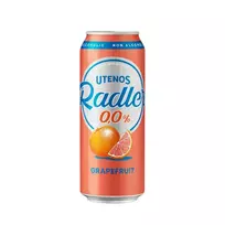 Nealkoholinis alaus kokteilis UTENOS RADLER GRAPEFRUIT (0,5%), 500 ml