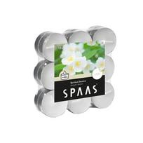 Kvapiosios arbatinės žvakės SPAAS SPIRITUAL JASMINE, 8 H, 18 vnt.