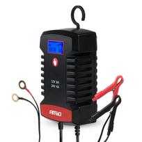 Skaitmeninis akumuliatoriaus įkroviklis AGM/GEL/LiFePO4 8A 12/24V PRO HOOK AMIO-04533