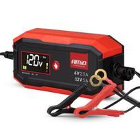 Skaitmeninis akumuliatoriaus įkroviklis AGM/GEL/STD/LiFePO4 5A 6/12V PRO AMIO-04527