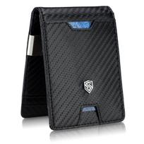 Vyriška plona piniginė, kortelių dėklas su RFID F02 carbon S19