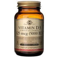 "Solgar" vitaminas D3 125 mcg (5000 TV) - 120 Veg kapsulių