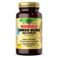 SOLGAR Ginkgo Biloba lapų ekstraktas - Ginkgo biloba lapų ekstraktas (180 kapsulių).