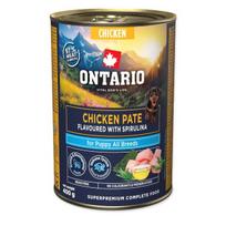 Ontario Puppy Vištienos paštetas su Spirulina 400g