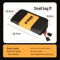 Blizgučių žvejybos reikmenų dėžutė su kabliuku, nešiojamas masalų krepšys arkliadančio tipo masalams. Small bag M black
