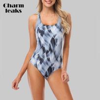 „Charmleaks“ moteriški vienetiniai sportiniai maudymosi kostiumėliai, akvareliniai sportiniai maudymosi kostiumėliai, iškirpti maudymosi kostiumėliai Sexy Monokini S juoda