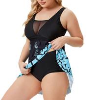 Moteriški didelio dydžio maudymosi kostiumėliai Ruched Tummy Control maudymosi kostiumėlis maudymosi kostiumėlis bikinis L juoda