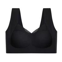 Women's Seamless Sports Bra: Anti-Sagging, Side Lift, Sexy Large Size L rožinė