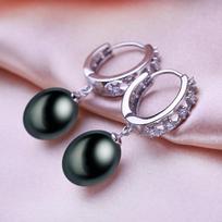 SENIKO 8-9mm natūralūs gėlo vandens perlų auskarai geometrijos dizaino mados kubinių cirkonio oksidų auskarai moterims su žiedais auskarai mergaitei balta