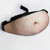 Yogodlns 1 vnt. Tėčio krepšys Netikras alaus pilvas Juosmens krepšys Unisex Juosmens krepšys Baltasis dramblys Dovanos Juokingos pokštų dovanos Kalėdų šventės dovana B balta