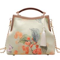 Moteriška senovinė vakarinė rankinė su kutais Kiss Lock Viršutinė rankena Sankabos pečių grandinėlė Piniginė Crossbody Krepšiai Moteriška vakarinė rankinė vestuvių vakarėliui Prom