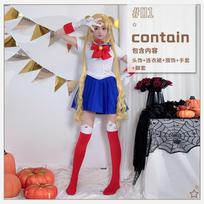 Halloween Costume Water Ice Moon Dress Sailor Moon Hare Sailor Costume Cosplay Child 110cm