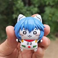 Bandai Anime NEON GENESIS EVANGELION Veiksmo figūrėlės Cos Usagi serija Ayanami Rei Asuka Figūrėlės Automobilio dekoracija Vaikų žaislai Dovanos
