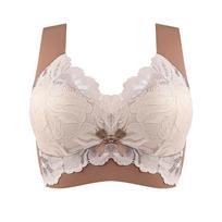 Didelio dydžio nėriniuota liemenėlė moterims Plus Up Bras Besiūlės belaidės apyrankės Patogus plonas kaušelis liemenėlė Sexy Ladies Linrie L žalia