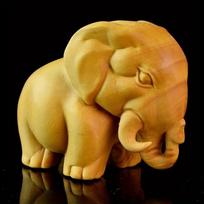 Skulptūros ir figūrėlės interjerui Mielos medžio drožybos gyvūnų statulėlės Dekoracijos Ornamentai namams Stalo aksesuarai elephant