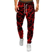 Men's Halloween Print Trousers Men's Casual Sports Trousers With Drawstring XXL