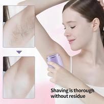 Įkraunamas elektrinis skustuvas Lady Hair Epilator neskausmingas plaukų šalinimo įrankis violetinė