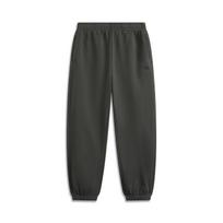 Li Ning Mid Waist Loose Letter Elastic Casual Pants Men bottoms Graphite-Gray AKLUC61-4 S