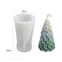 3D Kalėdinės eglutės žvakės silikoninė forma DIY aromaterapijos gipsui, muilui, dervai, ledui, kepiniams, pušies forma, namų dekoras, šventiniai dovanos A