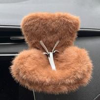 sėdynė Pūkas Automobilio žaislas bowknot žalia